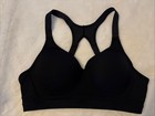 Victoria s Secret Sports Bra Vsx Incredible Black Racerback Padded 38b 38 B New