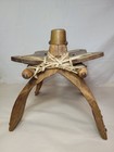 Antique Arabian Camel Saddle  Hardwood Leather Strapping And Brass Accents