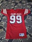 Vtg Fresno State Bulldogs 80s Game Worn Football Jersey Russell Usa Sz 46 Rare