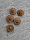 5 Vintage Asian Vegetable Ivory Buttons Hand Painted Beautiful  Quality 7 8   