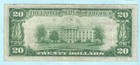 1929 20 Dollar National Currency  New York Frb B  Brown Seal  Circulated