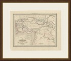 Antique Map Of The March Of The Ten Thousand  Xenophon Anabasis  Circa 1845