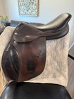 No Brand Close Contact English Saddle 17  Brown