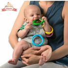 Teether Toys For Baby 10 Pack Teething Rings 4 Colours Safe Pacifier Ring 3 5 
