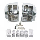 Chrome Switch Housing Cover Switch Cap Kit For Harley Softail Dyna Sportster Xl