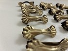 Vintage Brass Germany Cafe Clamshell Curtain Clips Lot Of 18