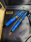Aurora Mare Limited Edition 18kt Gold Nib Fountain Pen   Ballpoint Set Mib