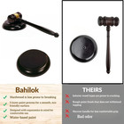 Wooden Gavel And Sound Block Set For Lawyers  Judges  And Chairmen Of The Board