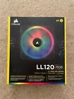 New  3x Corsair Ll120 Rgb  120mm Dual Light Rgb Led Pwm Fan  No Node Controller