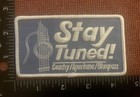 Stay Tuned  Sew-on Patch Unique Custom 2 5x4 5 Bluegrass Country Americana         