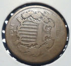 1864   1  Civil War first Year Two 2c Cent Piece Shield Type Coin Free Shipping 