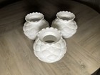 Vintage-style White Milk Glass Lamp Shade - Sold Individually  3 Available 