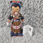 Lian Liaogiao 9  Chinese Handmade Native Attire Wooden Doll Passport  Paperwork