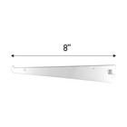 8 Inch Chrome Metal Shelf Bracket For Slotted Standard -    Inch Slots 1 Inch On