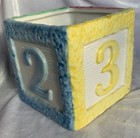 Vintage Napco Ceramic Abc Baby Nursery Decor