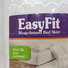 Bed Skirt Twin 39x75 Ruffled Eyelet Scallop Edge White Cotton Cottagecore