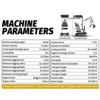 1 Ton Mini Excavator   Skid Steer  Briggs   Stratton Engine  13 5 13 6hp Tracked