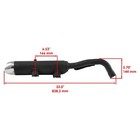 Muffler Exhaust Silencer W gasket For Yamaha Raptor 700 Yfm700r Yfm700 2007-2023