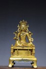 Tibetan Bronze Gild Buddhism Green Tara Kwan-yin Avalokitesvara Statue 27cm 