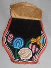 Antique Native American Beaded Mohawk Purse Iroquois Great Lakes 1860 Canada Usa