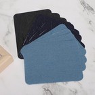 12 Pcs Diy Iron On Denim Fabric Patches For Clothing Jeans Repair Kit