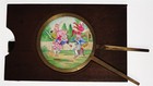 Clowns Devil   Dog - Hand Painted Slipping Wooden Lantern Slide - 3 Movements 