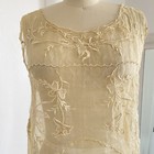 Rare Antique Edwardian 20s Display Inspo Piece Hand Embroidered Slip Tank Read