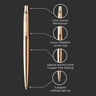 Parker Jotter Antimicrobial Copper Ion Coated Ballpoint Pen Steel Body  Blue Ink