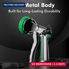 Restmo Garden Hose Nozzle  Heavy Duty Metal Water Hose Nozzle With 7 Adjustable