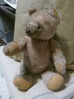 Steiff Mohair Teddy Bear With Ear Button   Tag  Jointed