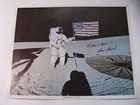 Apollo 14 Astronaut Alan Shepard Hand-signed Eva Usa Flag 8x10 Nasa Litho photo