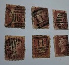 10 Gb Penny Red Stamps  Victoria London    Faults    Lot 69   Plate Numbers