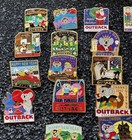 Lot Of 40 Outback Steakhouse Lapel Hat Pins Holiday A Few Are Rare Collectibles