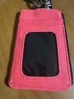 Victoria   s Secret  Hot Pink Lanyard Id Holder Rare Authentic
