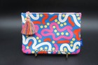 Lot Of 2 Ipsy Glam Cosmetic Bags Green And Multicolor New With No Tags Nos