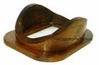 Nautical Brass Brown Wooden Base For Navy Diver Divers Diving Helmet Base