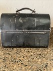 Vintage Antique American Thermos Bottle Co  Black Dome Metal Lunch Box