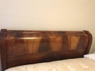 Rare Late 1800s Mahogany Sleigh Bed  Hand Made  Full Size 
