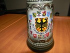 Vintage German Beer Stein 10   Tall Deutschland Germany Mug W  Lid   Handle