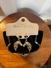 Horse Necklace Earrings Set Silver Tone Equestrian Statement Jewelry