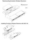 Sennheiser Evolution G1 Wireless Rack Mount Tray   Bnc Front Antenna Kit Ga1 Am1