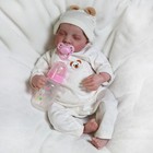 Lifelike Reborn Dolls Vinyl Silicone Handmade Newborn Baby Girl Doll Xmas Gifts