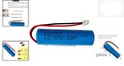 3 7v 2600mah 18650 Rechargeable Li-ion Battery With Jst Xh2 54 2p Connector Plug