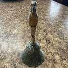 Antique 1920s Hubley Cast Iron And Brass Parrot Bell