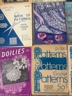Vintage Crochet Pattern Books Lot 13 Doilies Bedspreads Lace 1950s-70s