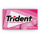 Full Box 12x Packs Trident Bubblegum Sugar Free Chewing Gum   14 Sticks Per Pack