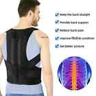 Adjustable Posture Corrector Low Back Support Shoulder Brace Belt For Men Women   