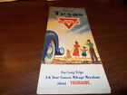 1950s Conoco Texas Vintage Road Map