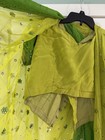 Kids womens Green Indian Sari Kameez Top S W matching Scarf Dupatta