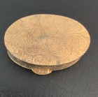 Oval Floral  Micro Mosaic Trinket Box Italy